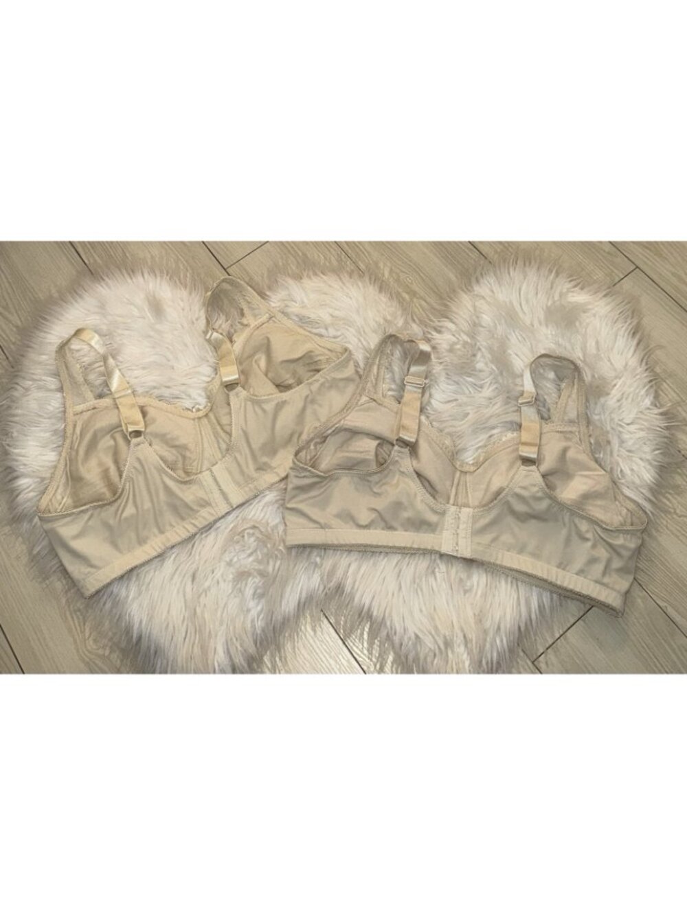 2 American Breast Care ABC Mastectomy Bras Wire Free Pocketed Womens 42C Beige - Picture 3 of 5